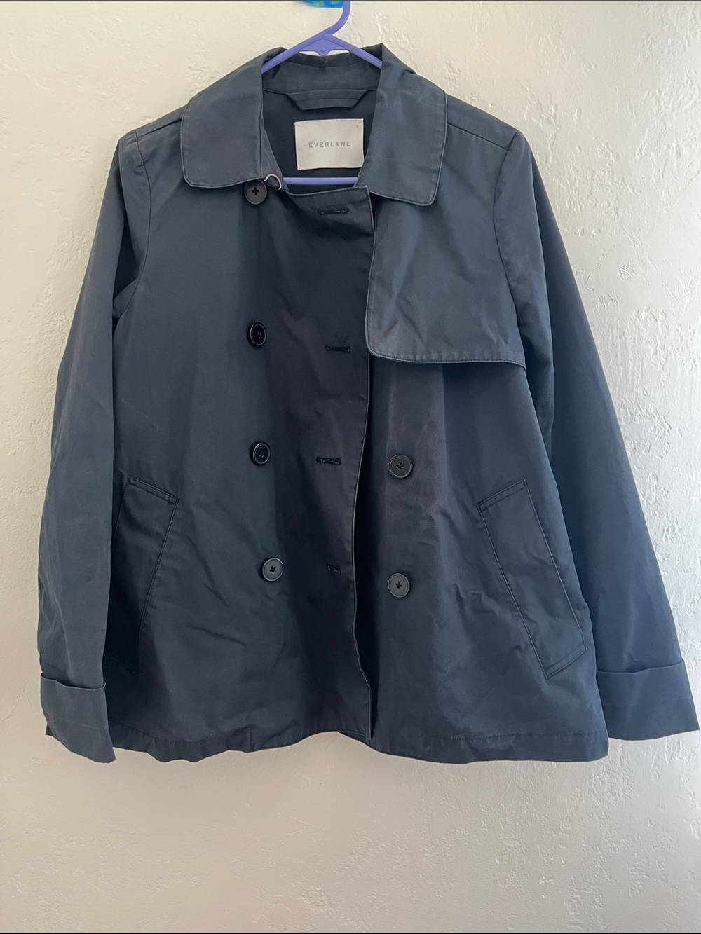 Everlane Dark Navy Double-Breasted Jacket